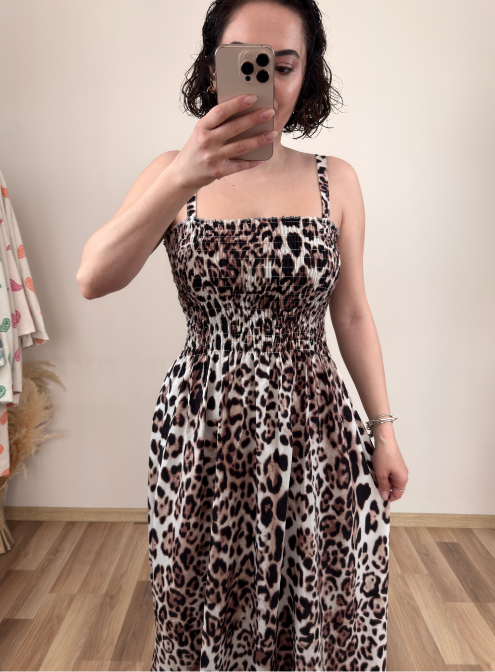 Leopar Desenli Elbise - Sartorial Clothing Co.